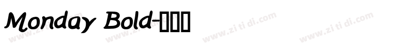 Monday Bold字体转换
